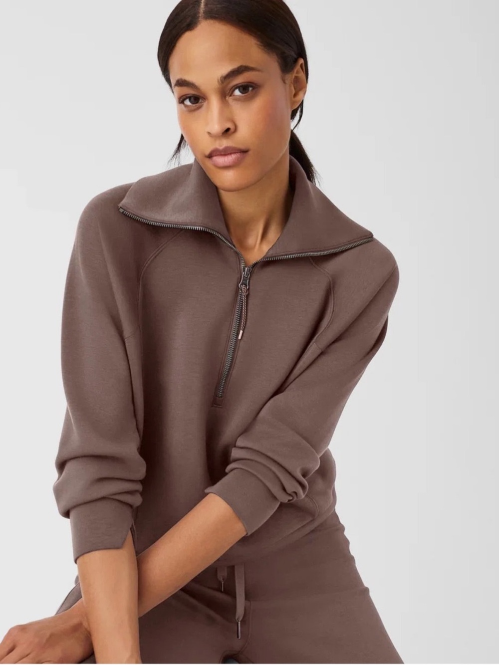Spanx Air Essentials Half Zip Sweatshirt